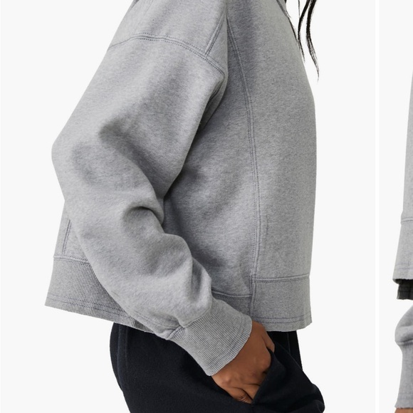 Free People Movement Intercept Pullover Large Gray - Picture 3 of 8
